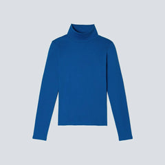 The Organic Cotton Turtleneck | Lapis Blue
