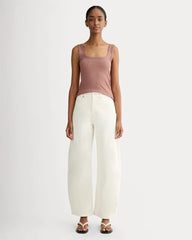 The Luxe Rib Square-Neck Tank | Rose Dusk