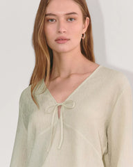 The Crinkle Long-Sleeve | Sandshell