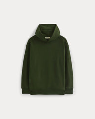 Twill Terry Jacquard Hoodie | Dark Forest