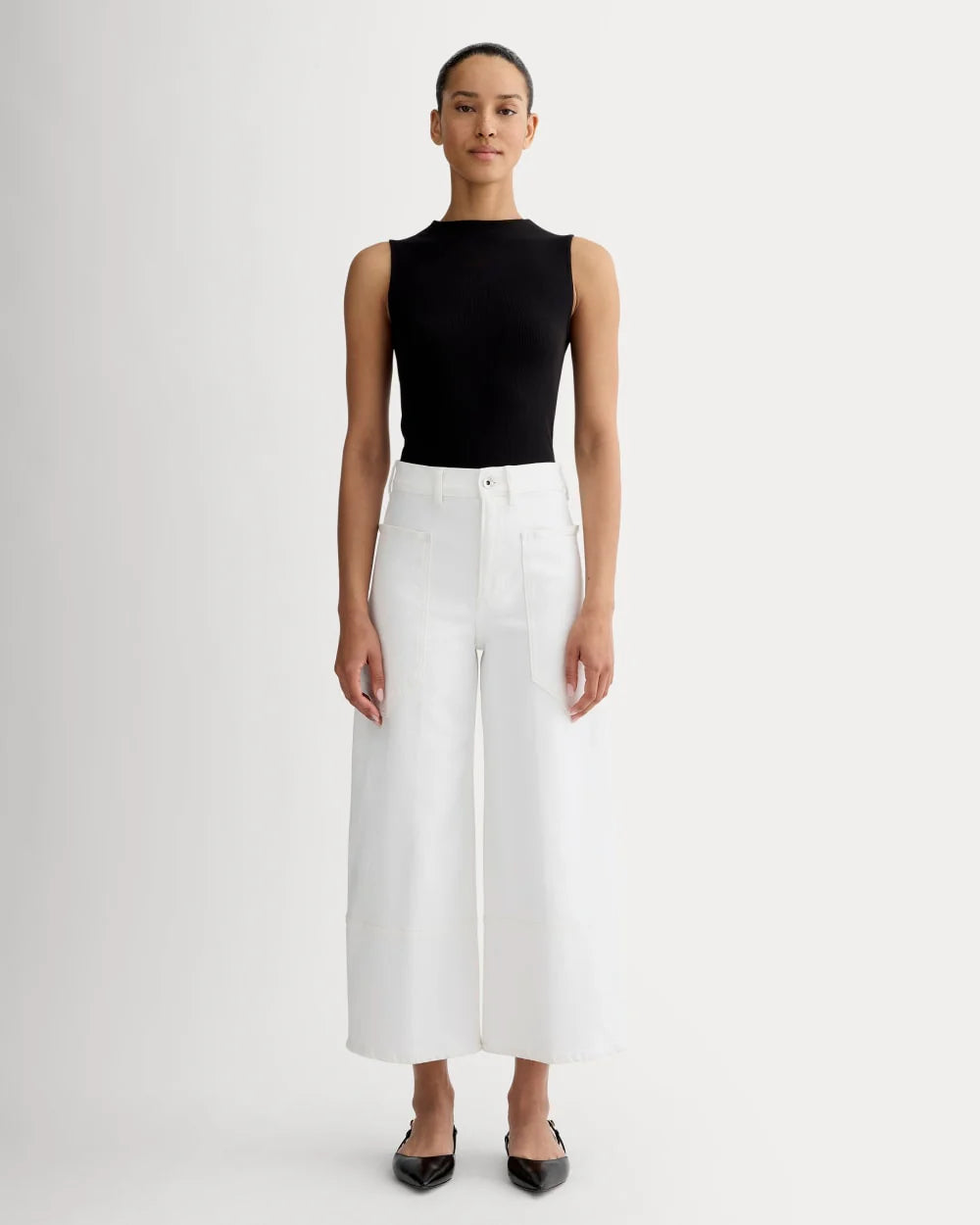 The Way-High® Gardener Cropped Jean | Ecru