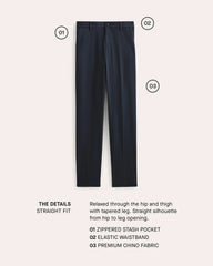 The Transit Chino | Black | Straight