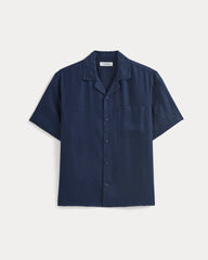 Linen Resort Shirt |  Navy