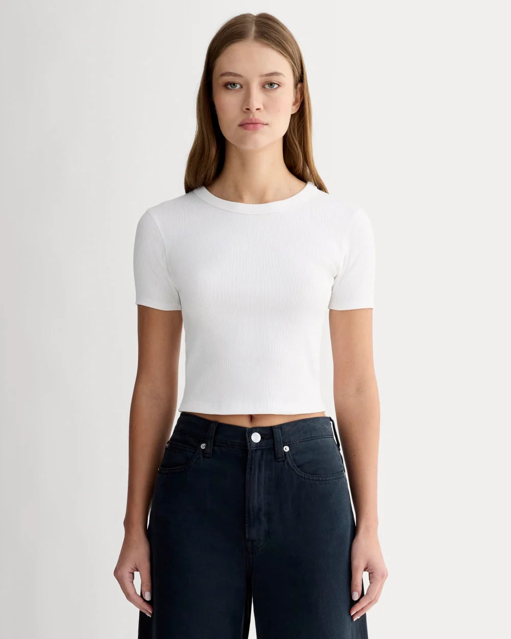 The ’90s Rib Tee | White