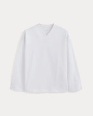 Retro V-Neck Jersey | White