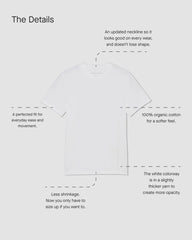 The Essential Organic Crew | Bone / Black