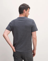 The Premium-Weight Crew | Uniform | Heather Deep Navy