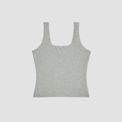 The Supima® Sleeveless Top |  Heathered Grey