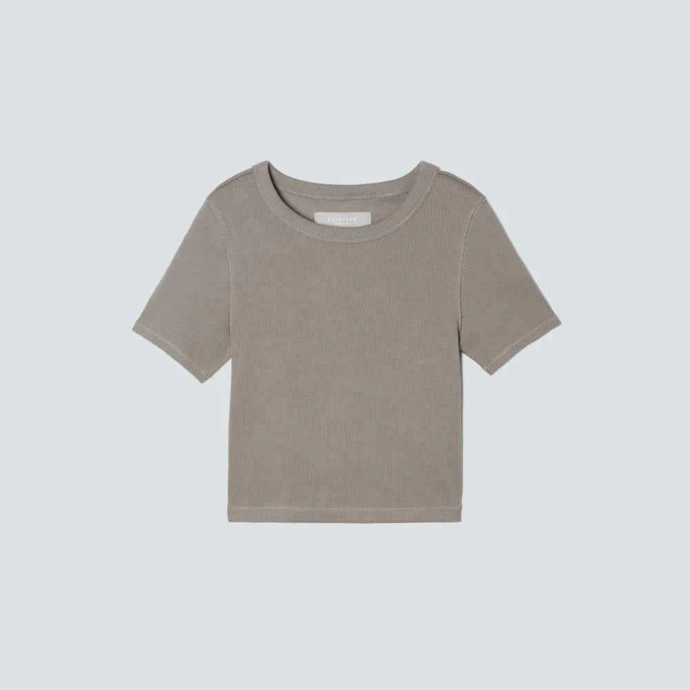The ’90s Rib Tee | Clay