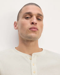 The Waffle Long-Sleeve Henley | Bone
