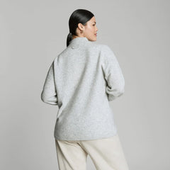 The Cozy-Stretch Pullover |  Heathered Grey