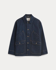 Relaxed Denim Barn Jacket | Dark Rinse