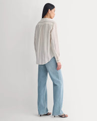 The Must-Have Shirt in Linen | Gardenia/Meteorite