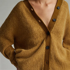 The SuperFuzz Alpaca Oversized Cardigan | Dijon