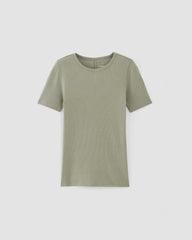 The Luxe Rib Crew | Sage Green