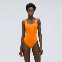 The Square-Neck One-Piece | Turmeric