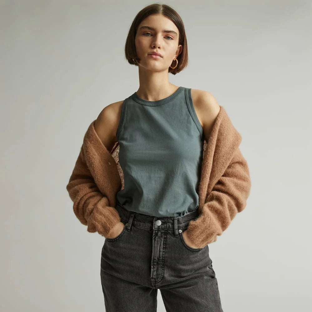 The Tank in Essential Cotton | Green Balsam
