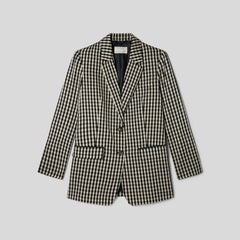 The Oversized Blazer in Buttersmooth | Khaki / Black
