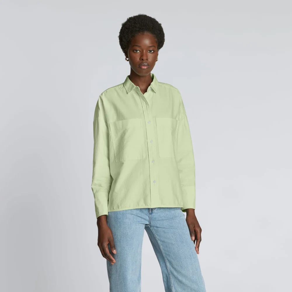 The Boxy Oxford | Seafoam Green