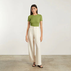 The Pima Micro-Rib Crew Tee | Pepper