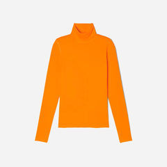 The Luxe Micro-Rib Turtleneck | Turmeric