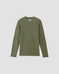 The Waffle Long-Sleeve Crew | Kalamata