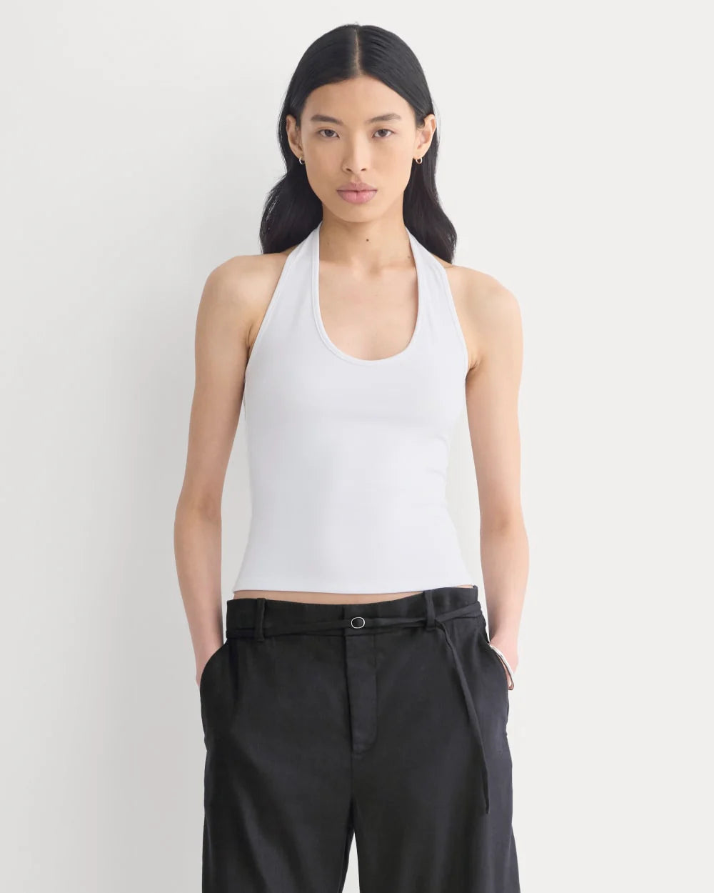 Halter Tank | White