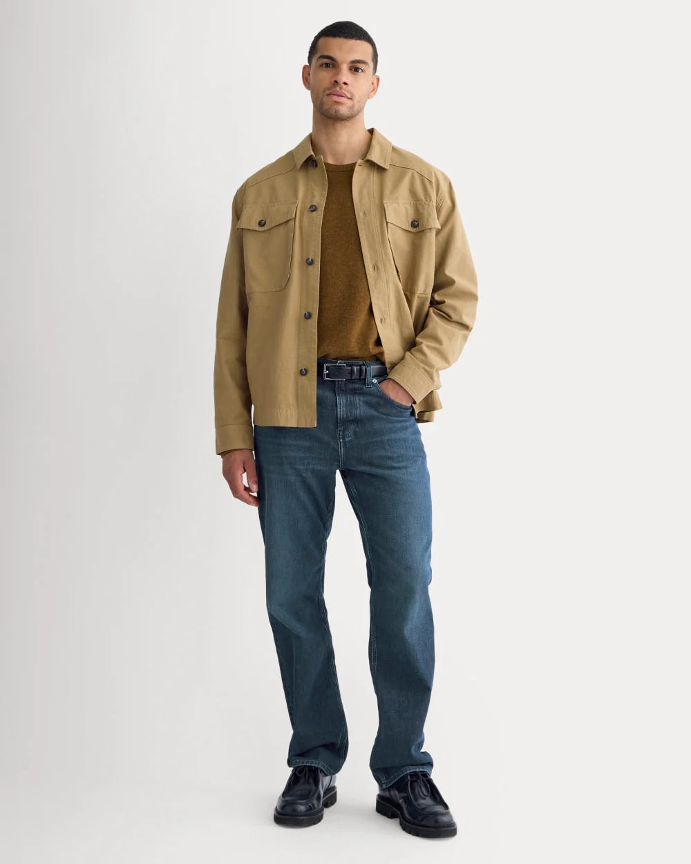 Straight-Leg Stretch Jean | Dark Indigo