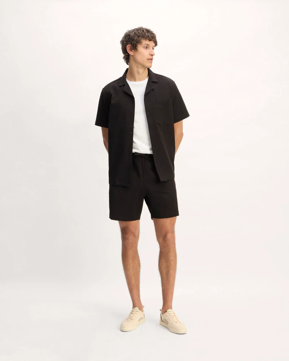 The Seersucker Short | Black