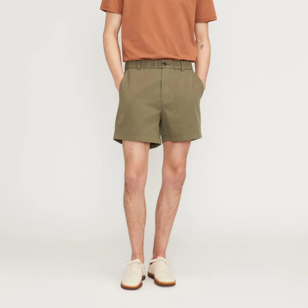 The Pull-On Performance Chino 5" Short | Kalamata