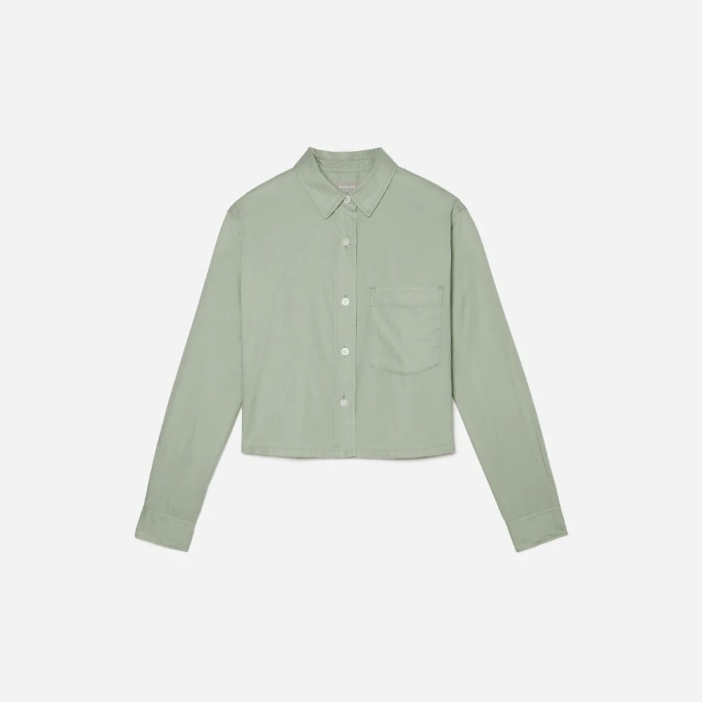 The Way-Short Shirt in Silky Cotton | Laurel