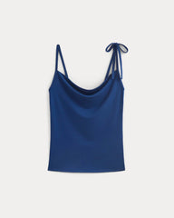 Tie-Shoulder Tank | Estate Blue