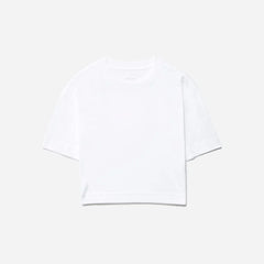 The Organic Cotton Cropped Tee | White