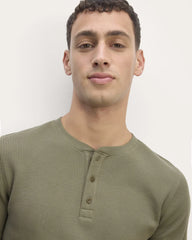 The Waffle Long-Sleeve Henley | Kalamata