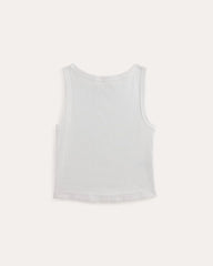 The Selfie Boatneck Tank | White