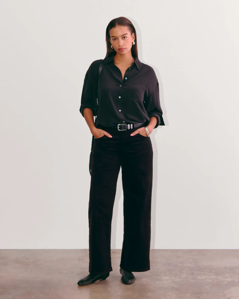 The Mid-Way Pant in Corduroy | Black