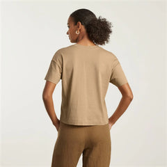 The Organic Cotton Slouchy V-Neck | Iced Coffee