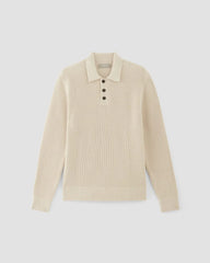 The Cotton Chunky Rib Polo | Canvas