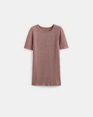 The Luxe Rib Crew | Rose Dusk