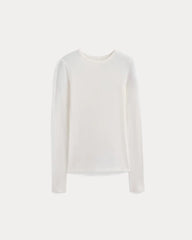 Tissue Long-Sleeve Crew | Bone