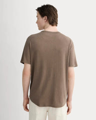 The Cotton Linen Tee | Deep Taupe