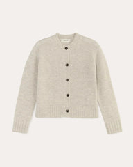 The Crew Cardigan in Alpaca | Almond