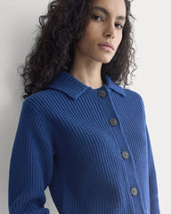 Shrunken Cardigan in Everyday Cotton | Estate Blue
