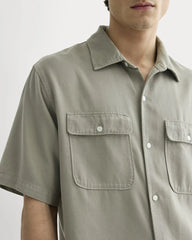 The Relaxed Utility Shirt in Buttersoft | Sage Green