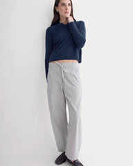 The Easy Barrel Pant | Canvas Tan / Navy