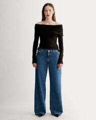 The Off-the-Shoulder Top in Butterluxe | Black