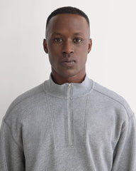 Lightweight Terry Zip Pullover | Vintage Heather Grey