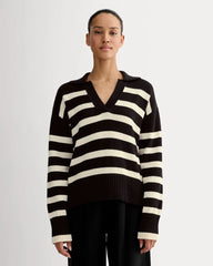 The Boxy Polo in Everyday Cotton | Black / Canvas