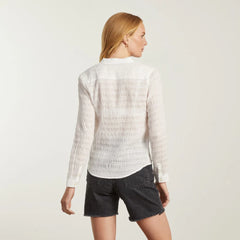 The Button Smock Top | White