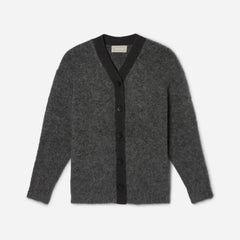 The SuperFuzz Alpaca Oversized Cardigan | Heathered Charcoal